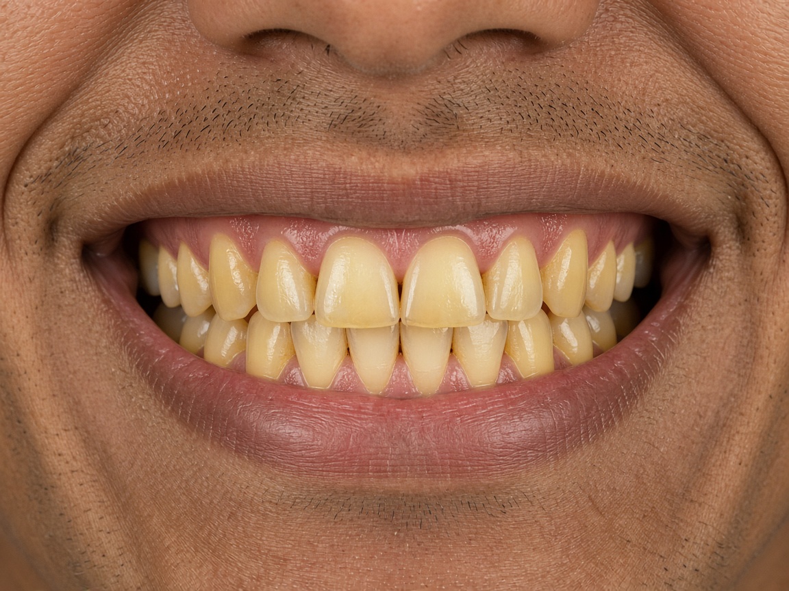 Dentes antes do clareamento dental